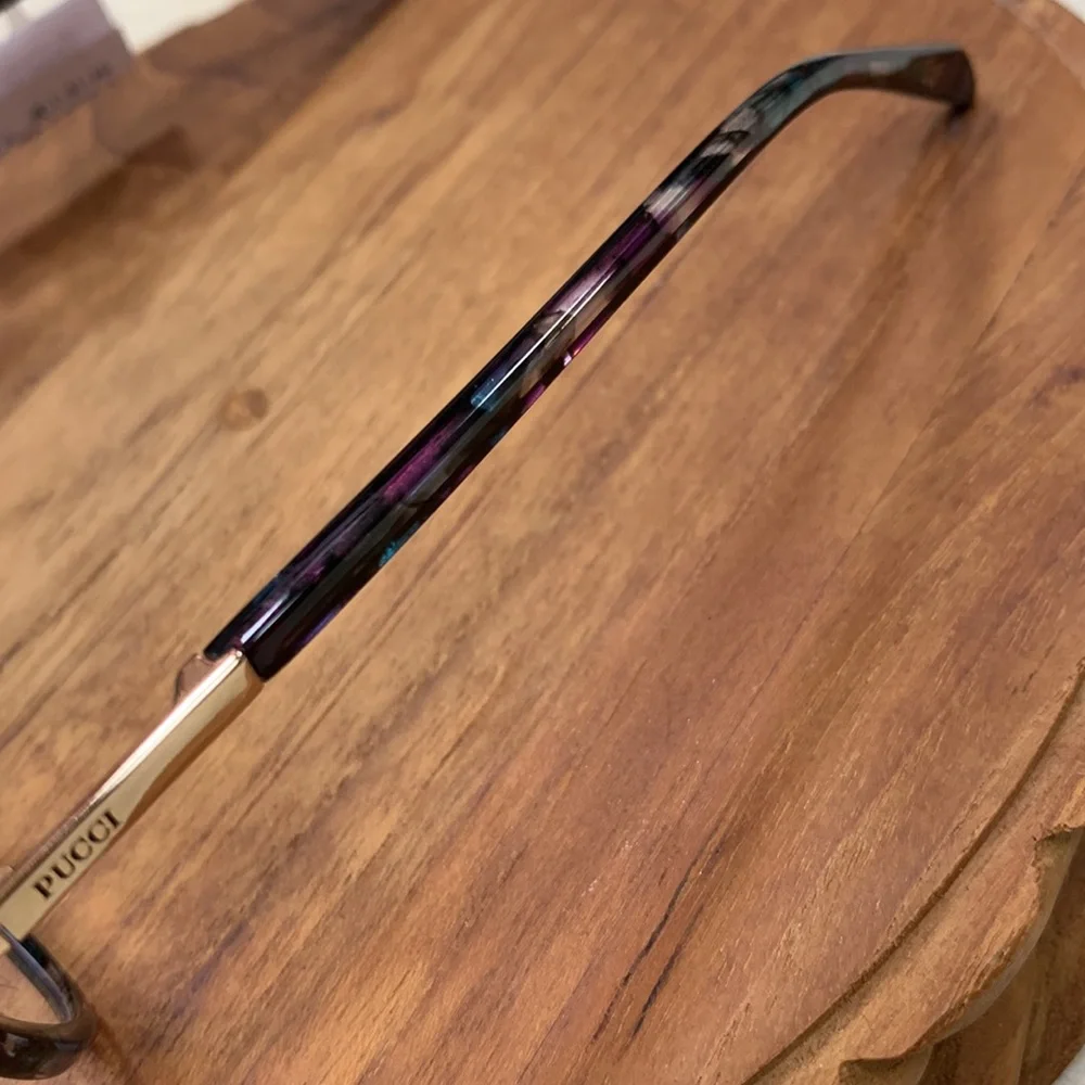 EMILIO PUCCI OPTICAL FRAMES GORGEOUS MULTI COLOR PRINT BLACK BLUE PURPLE 54MM